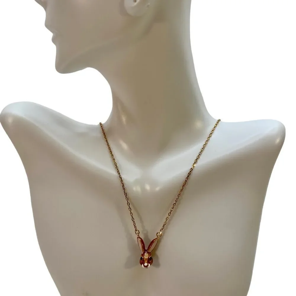 Kate Spade Desert Muse Pendant on delicate gold toned chain.